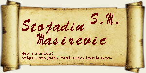 Stojadin Maširević vizit kartica